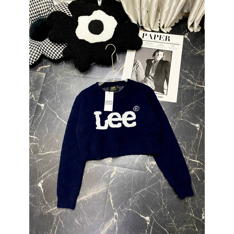 Áo len dáng ngắn croptop Lee hàn quốc