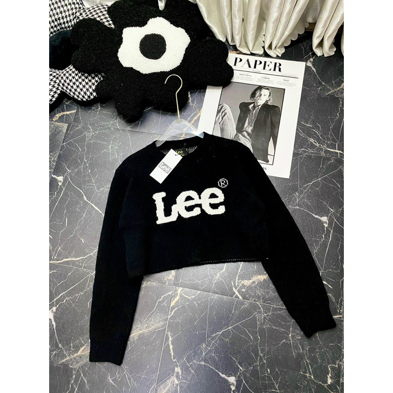Áo len dáng ngắn croptop Lee hàn quốc
