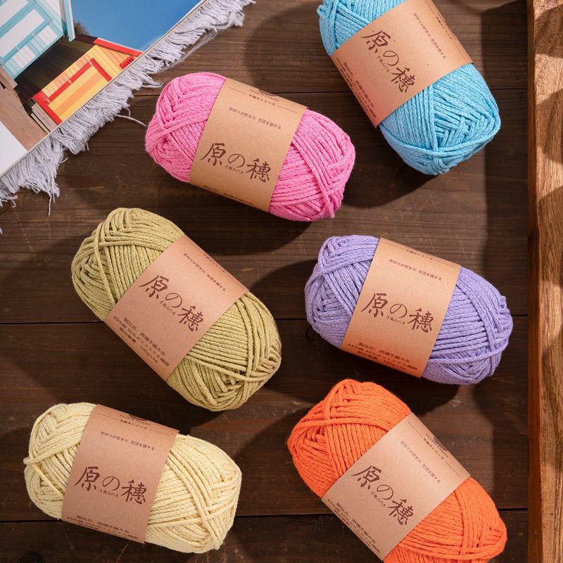 Sợi dệt Cotton gai Hara Cloud Candy - chuyên móc túi, mũ ... đứng form, mềm tay