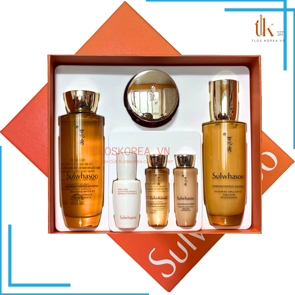 Set Sulwhasoo Nhân Sâm Tái Sinh Chống Lão Nâng Cơ Săn Chắc Da Sulwhasoo Ginseng Renewing Set