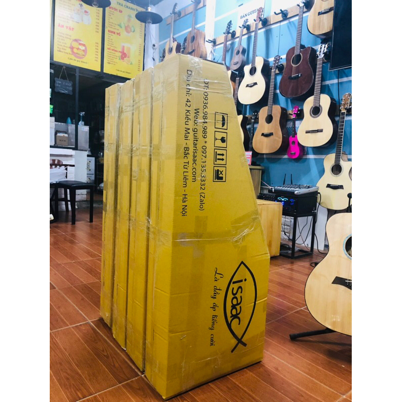 Thùng bìa Đóng gói đàn guitar vận chuyển hàng bưu điện, Viettel Post, Giao hàng nhanh, giao hàng tiết kiệm