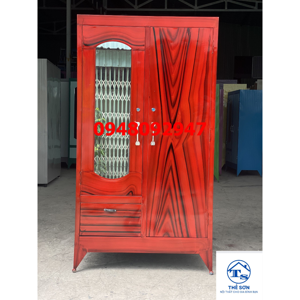 Tủ sắt 2 cánh 180 x 90 giao thần tốc free ship HCM