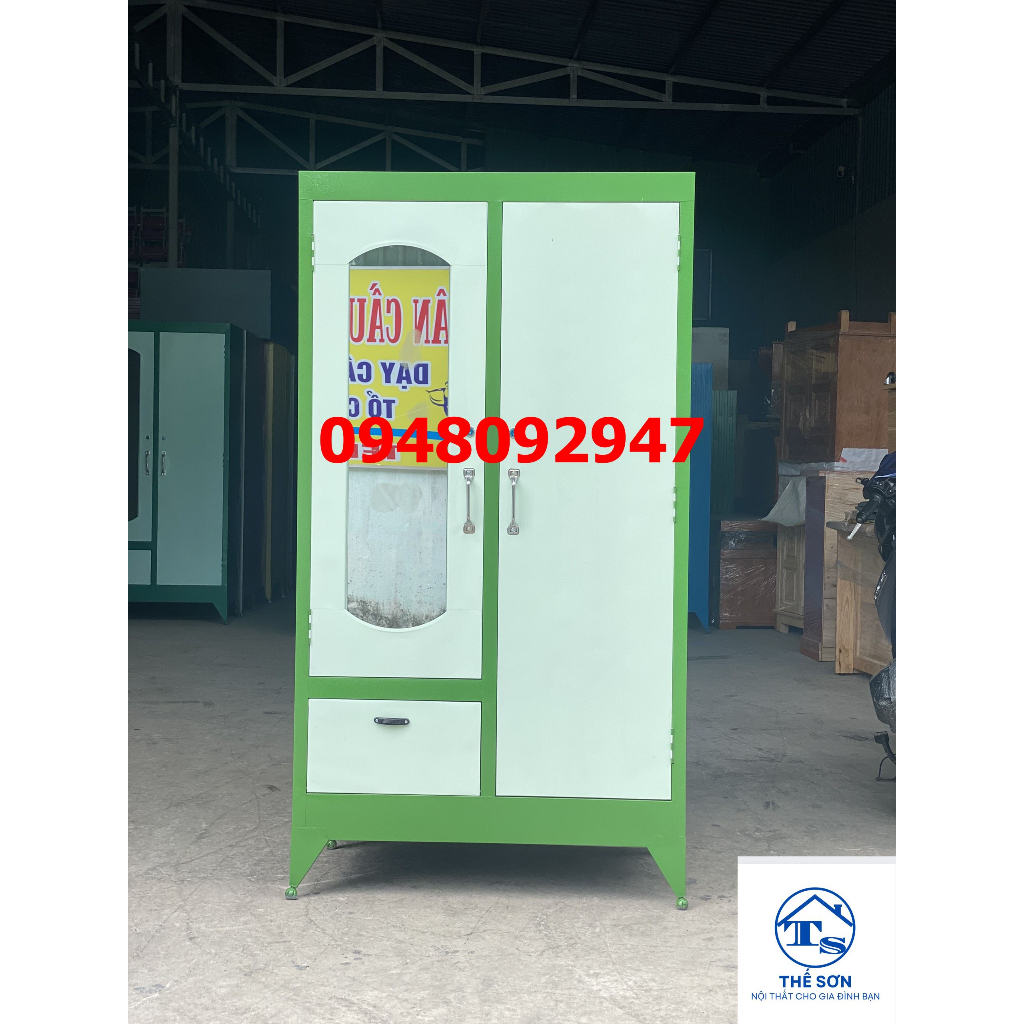 Tủ sắt 2 cánh 180 x 90 giao thần tốc free ship HCM