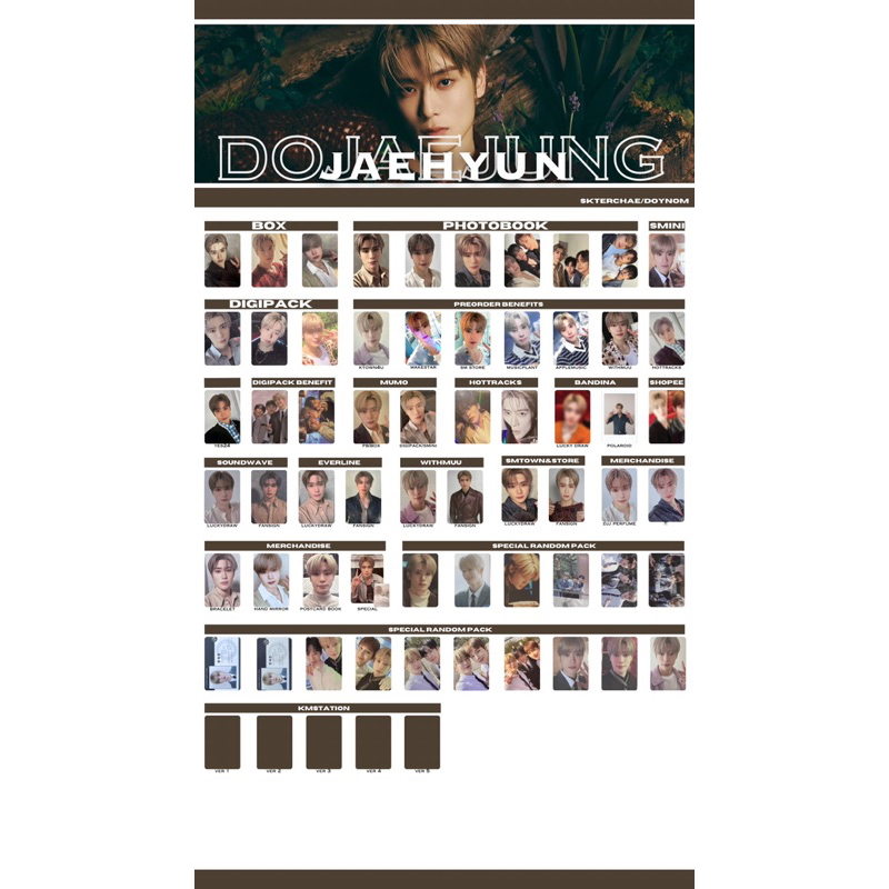 BỘ ẢNH PHOTOCARD CARD NCT DOJAEJUNG DOYOUNG JAEHYUN JUNGWOO