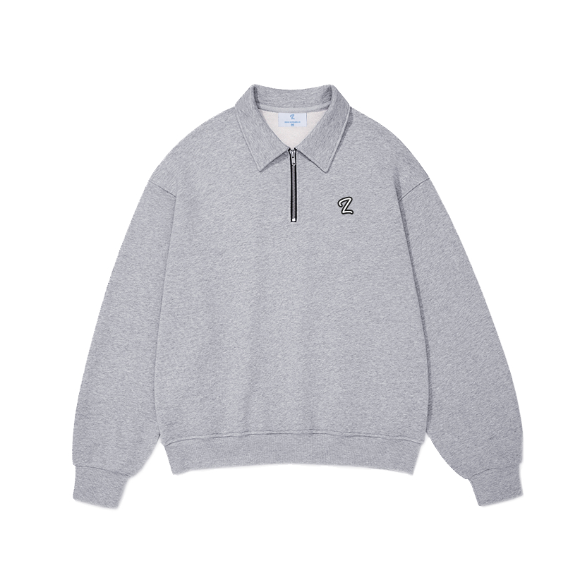 Áo Sweater Zip Lavi Studio/ Logo thêu áo nỉ dày tay cổ bẻ khóa kéo