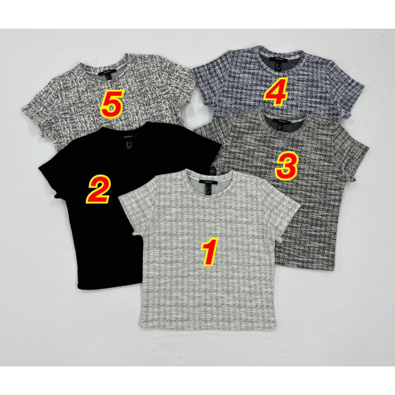 Áo croptop baby tee cổ tròn thun pc bố dày dặn 5 màu