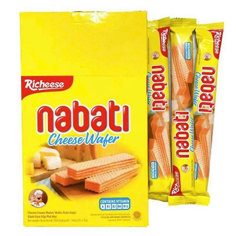 Bánh kem xốp phô mai Nabati, hộp 20 thanh