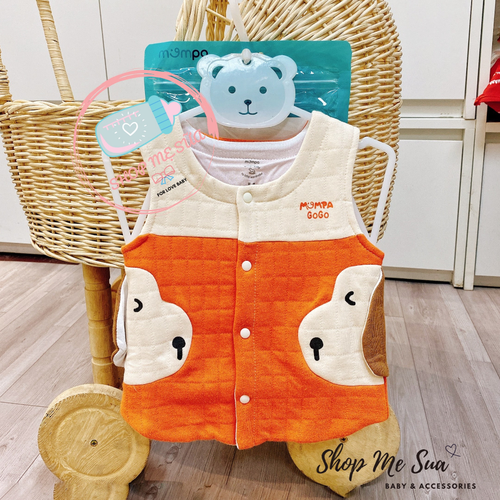 MOMPA Áo gile trần bông cho bé siêu ấm