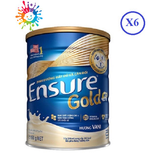 Combo 6 lon ensure gold 850g hương vani