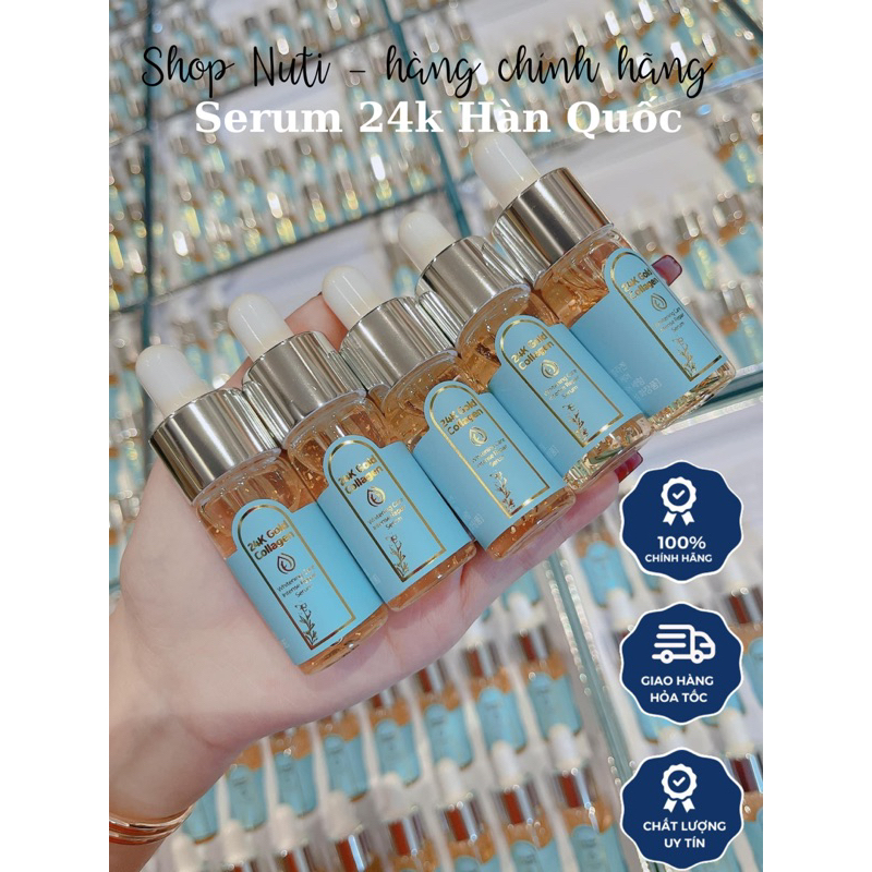 2 chai Serum 24k căng bóng mịn da mẫu cải tiến hàn Quốc - NUTI