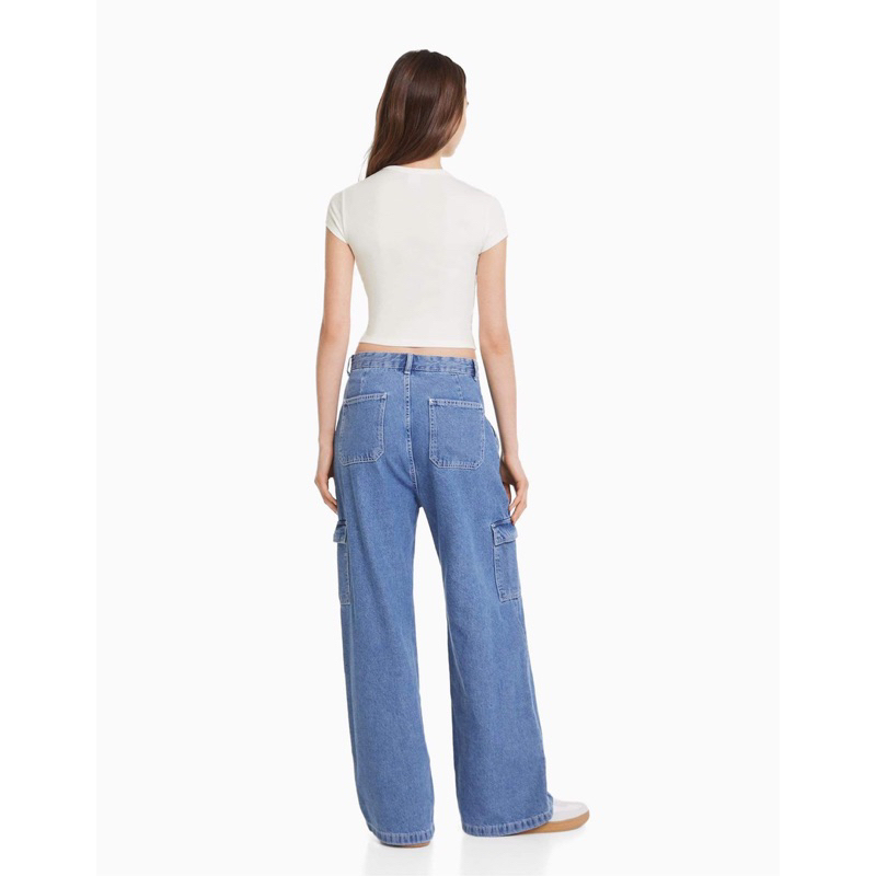 Áo croptop baby tee cổ tròn thun cotton len in bông hồng