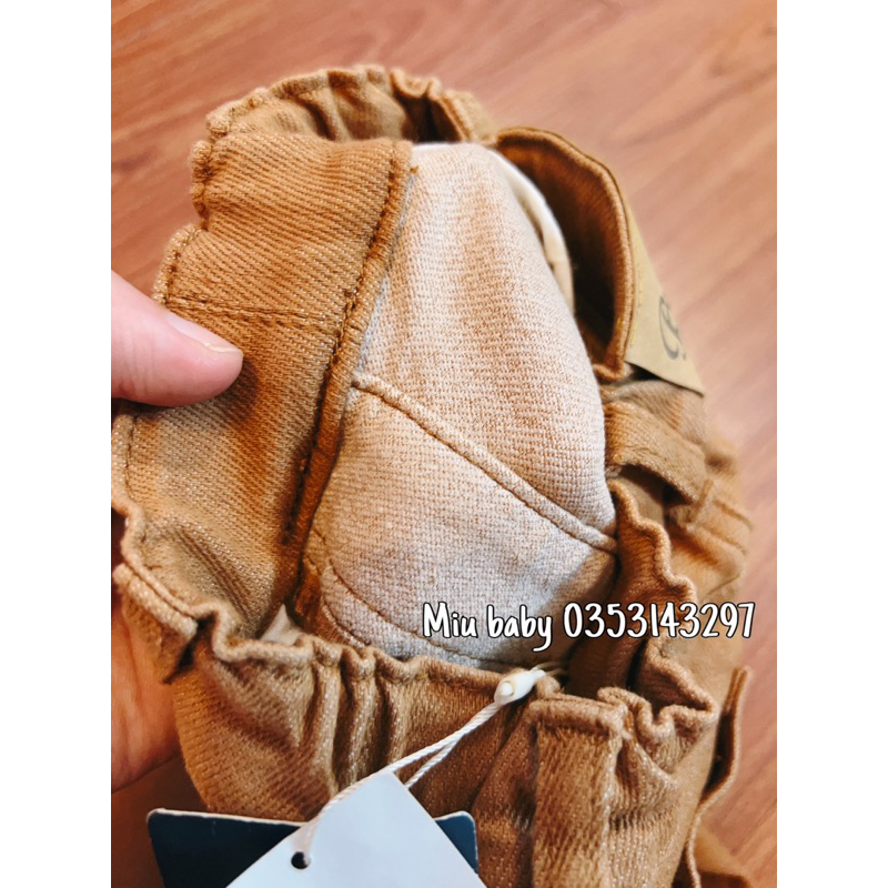 Quần nâu skinny bé trai giả jeans co giãn du xịn