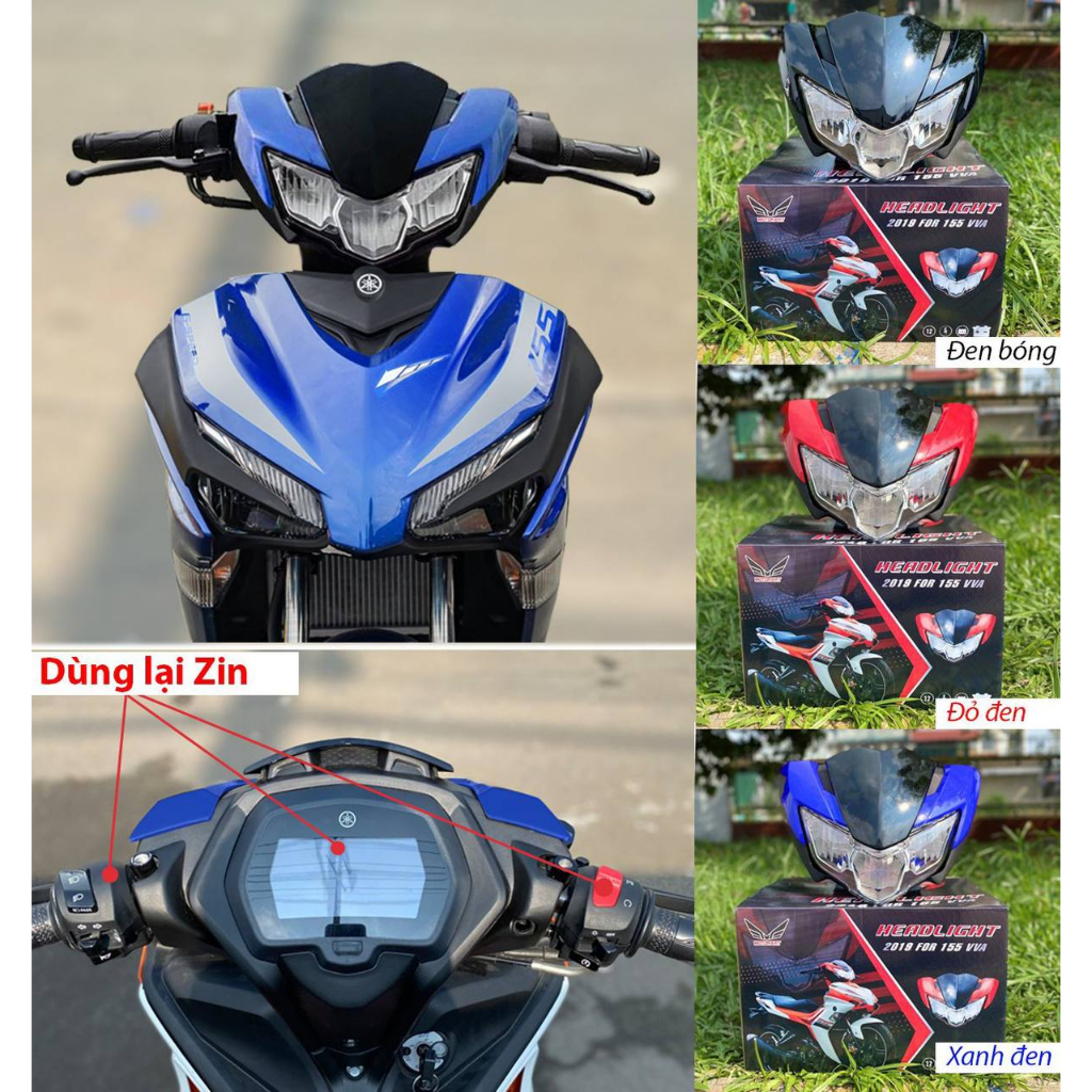 BỘ ĐẦU ĐÈN EXCITER 2019 LẮP CHO EXCITER 2015-2018 và cho EX155 VVA New
