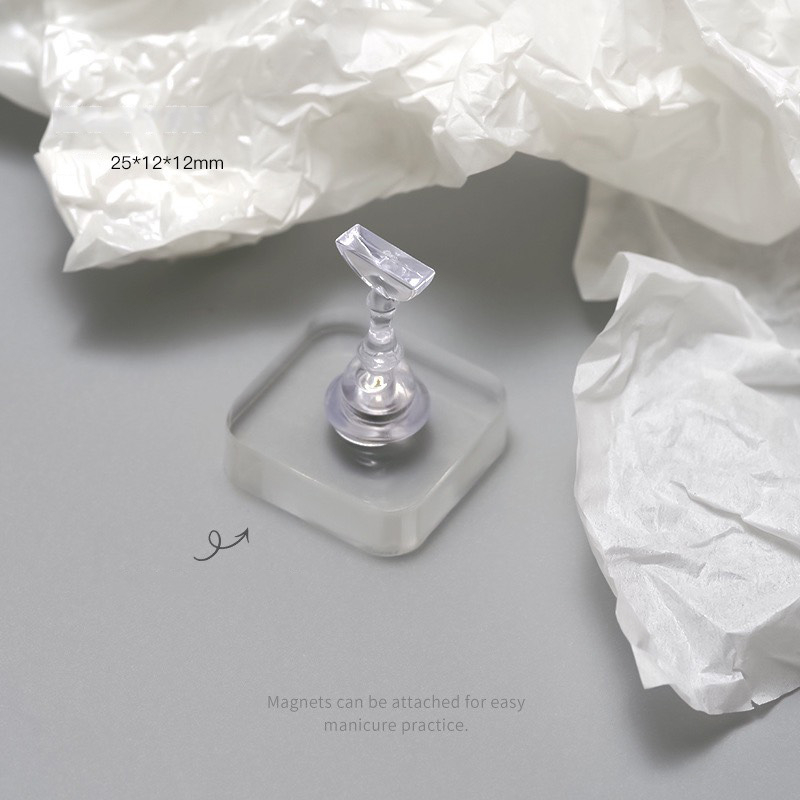 Đế gắn móng giả tập vẽ nail, đế nam châm gắn móng