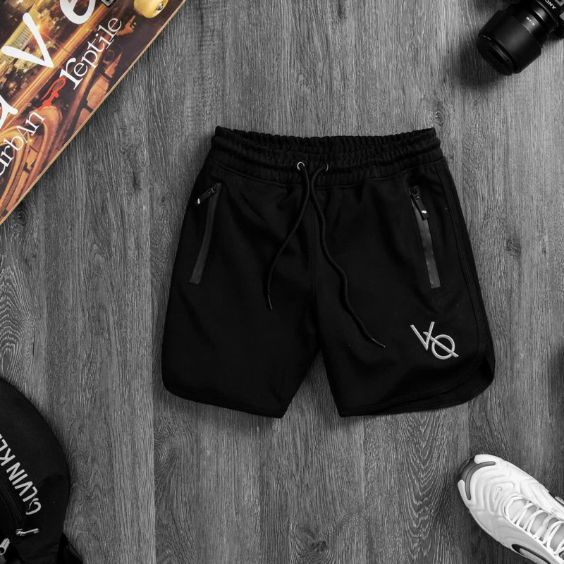 Quần đùi tập gym Vq nam chơi gym thể thao Fitness VQ Form ngắn 7in