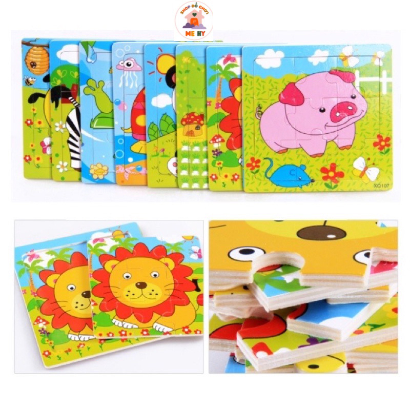 Bảng Gỗ Ghép Hình Có Núm Thông Minh Cho Bé Giúp Con Phát Triển Tư Duy Vượt Bậc - Shop Mẹ Hy