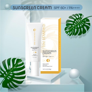 Kem chống nắng spf60 pa+++ sunscreen cream hm diamond - kem chống nắng vật lý bảo vệ da ngăn tia uv 40g