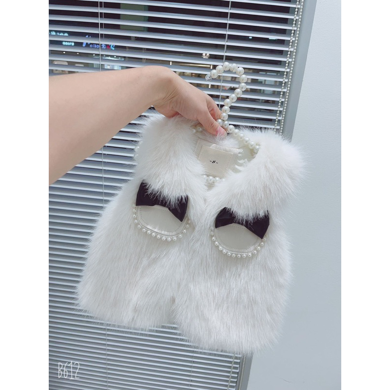 Áo gile lông túi ngọc siêu đẳng cấp xịn xò cho bé gái