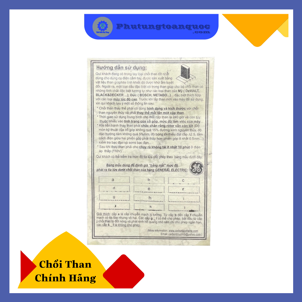 Chổi Than 325 Máy Mài Makita 9553 - 9553NB - 9556NB - HR2470 Các Máy Mài Khác Dùng Chổi Than 5x11x16mm