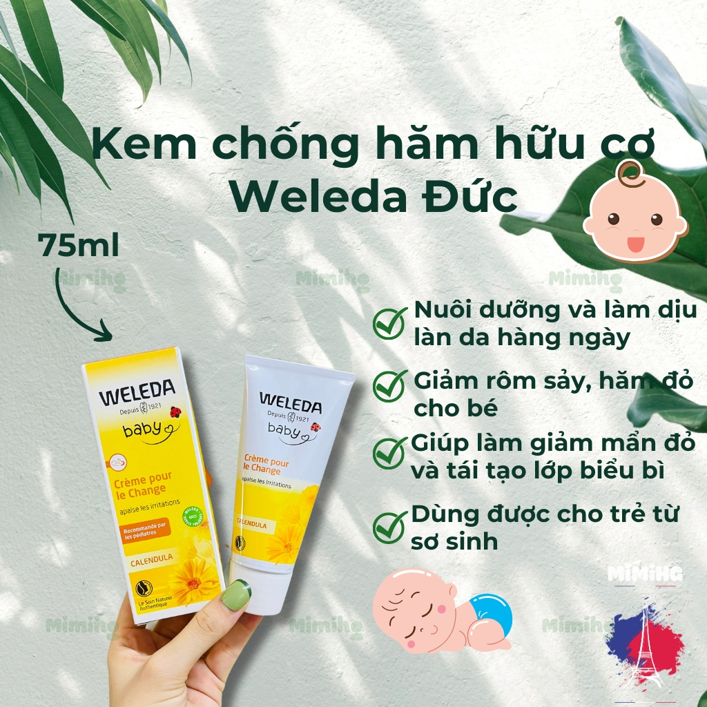 Kem chống hăm Weleda Calendula Baby Cream 75ml của Pháp_MiMi HG