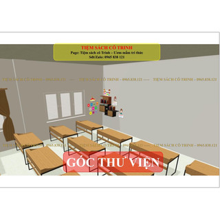 Combo trang trí góc thư viện