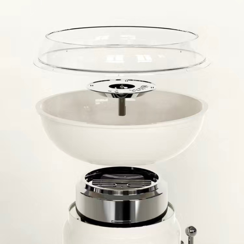 Máy làm kẹo bông gòn mini ECX màu trắng kiểu retro xinh xắn , quà tặng cho bé yêu