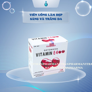 Viên uống vitamin e đỏ - chống lão hóa da 4000mg, aloe vera 500mg, 100 viên