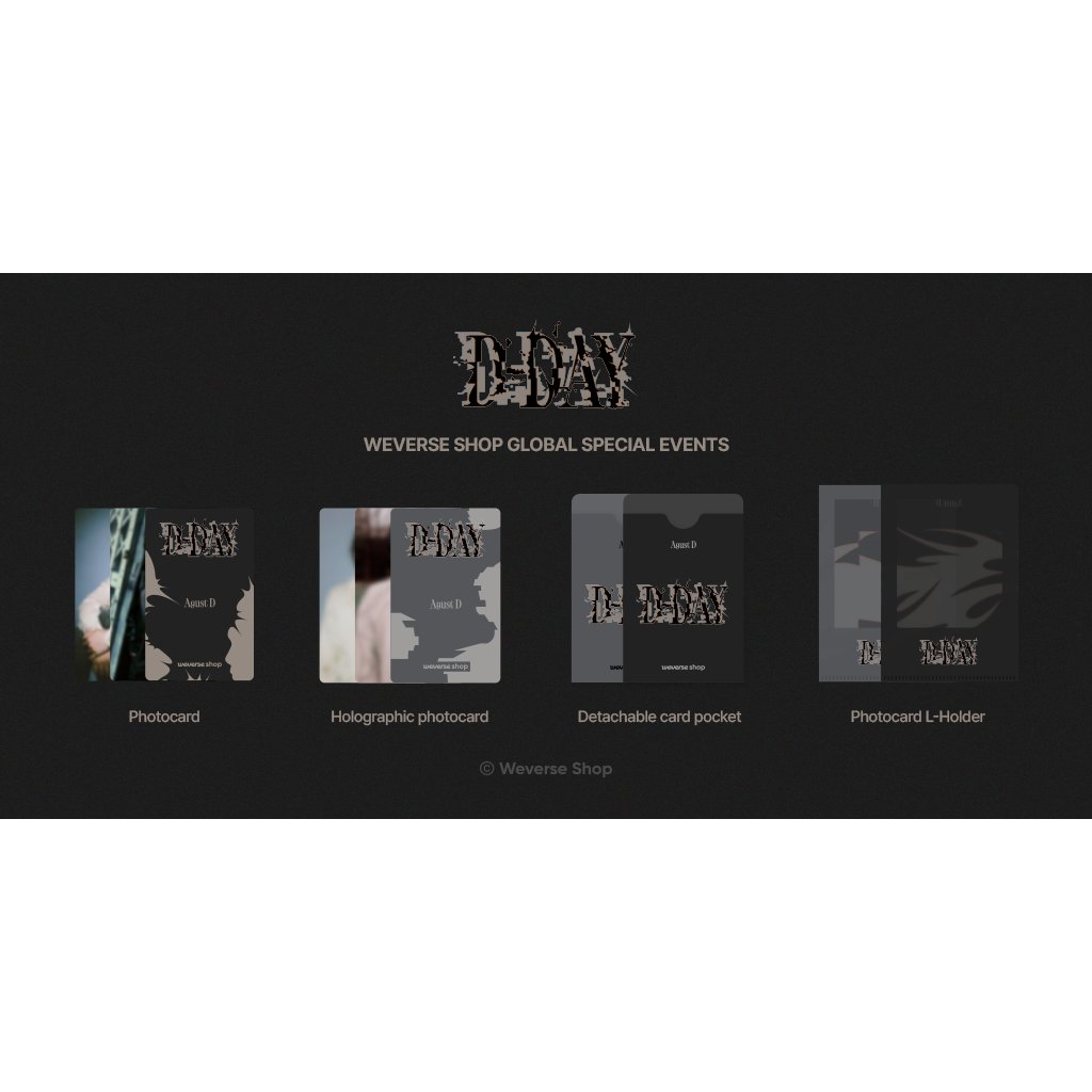 VStore - duyendo97 [BTS SUGA] AUGUST D 'D-DAY' - HÀNG CÓ SẴN + POB WEVERSE SHOP