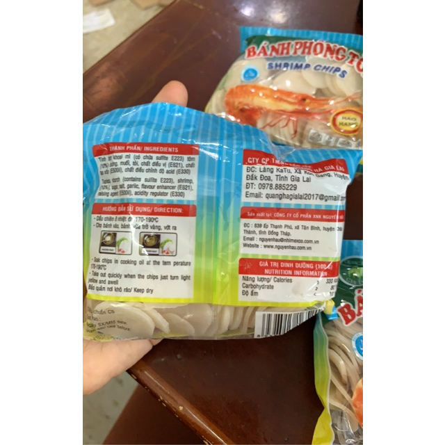 Bánh Phồng Tôm Shrimp Chips Gói 90g