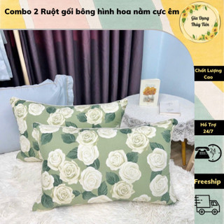 Combo 2 Ruột gối bông hình hoa nằm cực êm