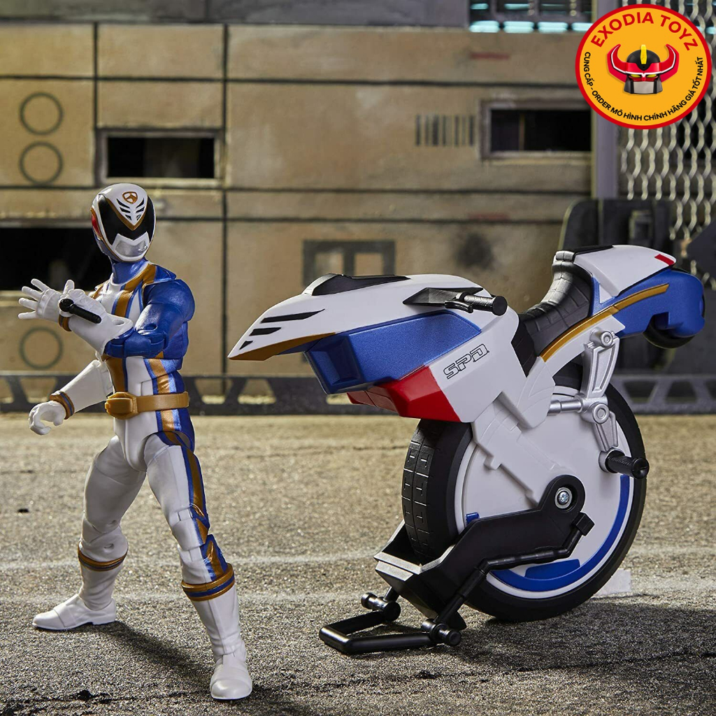 [CÓ SẴN] Mô hình Lightning Collection S.P.D. Omega Ranger & Uniforce Cycle Vehicle - Chính hãng Hasbro SEALEAS 100%