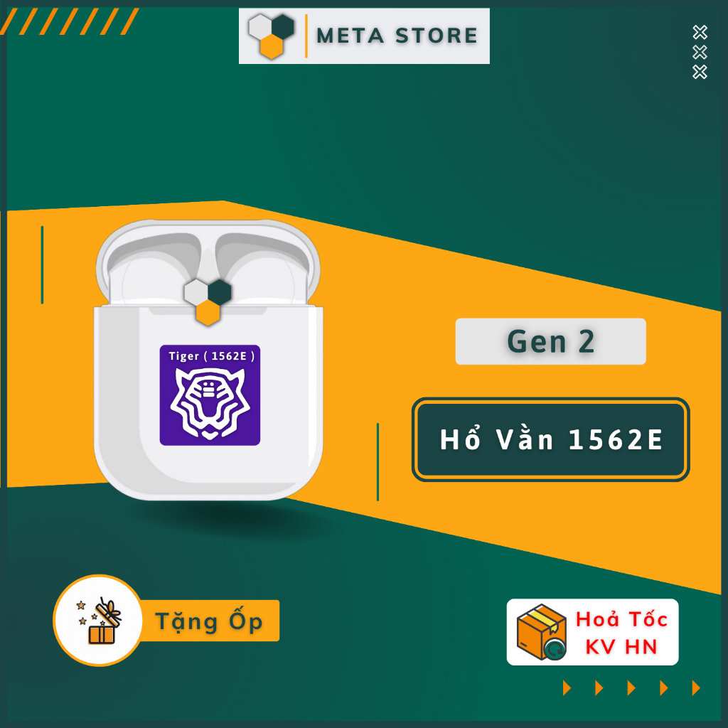 Tai Nghe Hổ Vằn 1562E, Tai Nghe Bluetooth Gen 2 Kết Nối Đa Thiết Bị - Pin 8H • Meta Store