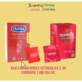 BAO CAO SU DUREX FETHERLITE ( 30 CONDOMS ) NỘI ĐỊA ÚC