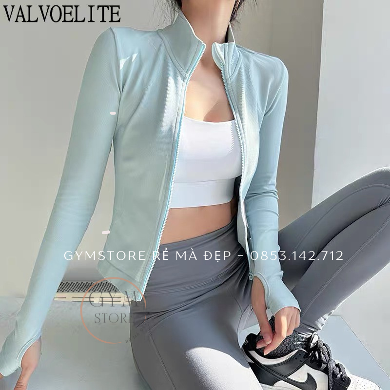Áo khoác Chống Nắng Gym Nữ ❤️𝑯𝑨̀𝑵𝑮 𝑿𝑰̣𝑵❤️ Ôm Body Siêu Tôn Dáng Thể Thao Nữ Đồ Tập Rẻ mà Đẹp 𝑮𝒀𝑴𝑺𝑻𝑶𝑹𝑬  300