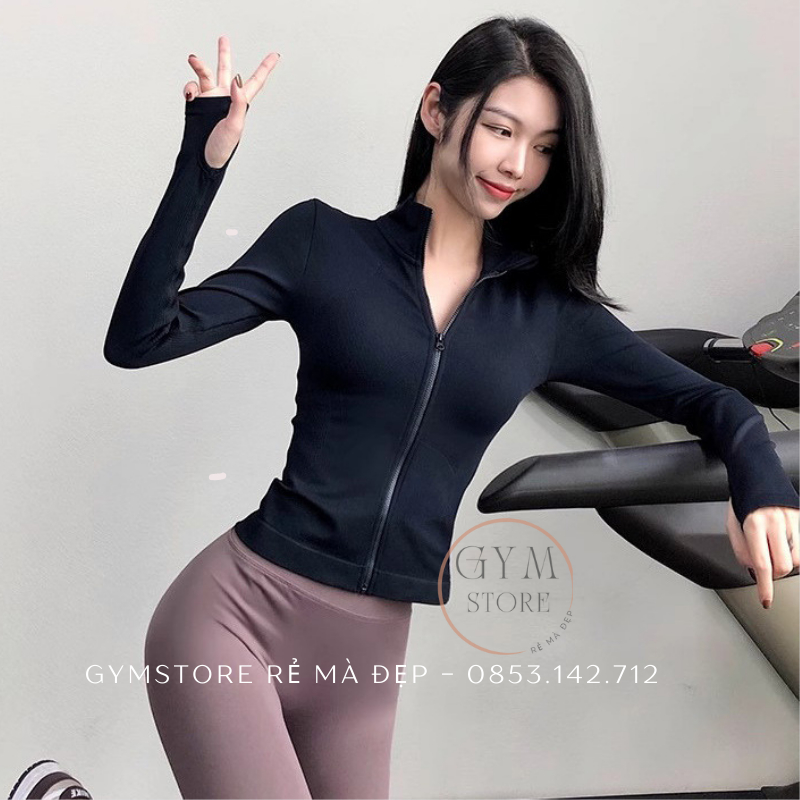 Áo khoác Chống Nắng Gym Nữ ❤️𝑯𝑨̀𝑵𝑮 𝑿𝑰̣𝑵❤️ Ôm Body Siêu Tôn Dáng Thể Thao Nữ Đồ Tập Rẻ mà Đẹp 𝑮𝒀𝑴𝑺𝑻𝑶𝑹𝑬  300