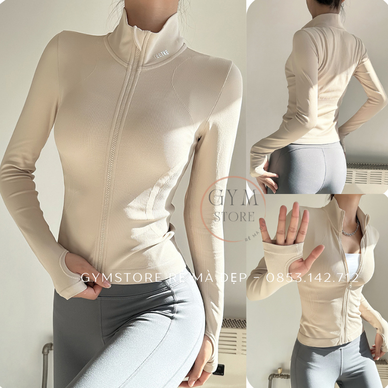 Áo khoác Chống Nắng Gym Nữ ❤️𝑯𝑨̀𝑵𝑮 𝑿𝑰̣𝑵❤️ Ôm Body Siêu Tôn Dáng Thể Thao Nữ Đồ Tập Rẻ mà Đẹp 𝑮𝒀𝑴𝑺𝑻𝑶𝑹𝑬  300
