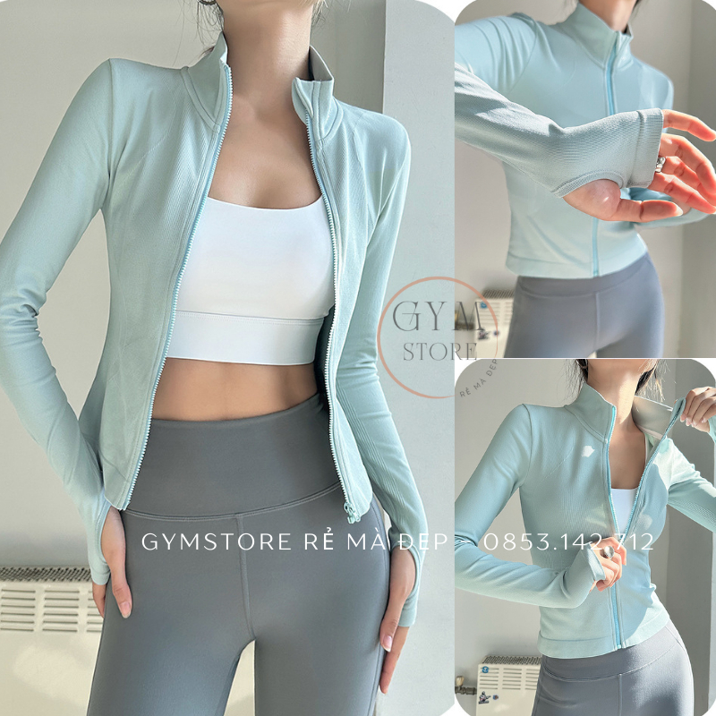 Áo khoác Chống Nắng Gym Nữ ❤️𝑯𝑨̀𝑵𝑮 𝑿𝑰̣𝑵❤️ Ôm Body Siêu Tôn Dáng Thể Thao Nữ Đồ Tập Rẻ mà Đẹp 𝑮𝒀𝑴𝑺𝑻𝑶𝑹𝑬  300