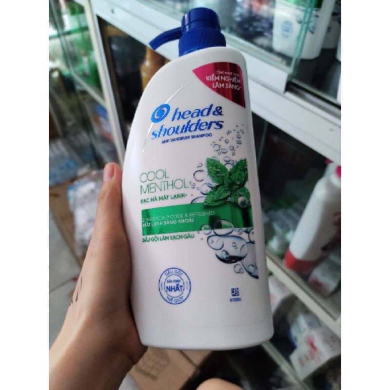 Dầ gội Head & Shoulders làm sạch gàu mát lạnh bạc hà 320/650ml/
