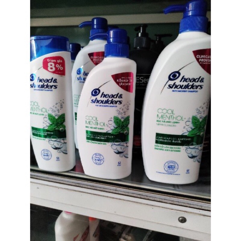 Dầ gội Head & Shoulders làm sạch gàu mát lạnh bạc hà 320/650ml/