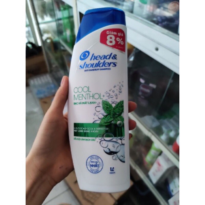 Dầ gội Head & Shoulders làm sạch gàu mát lạnh bạc hà 320/650ml/