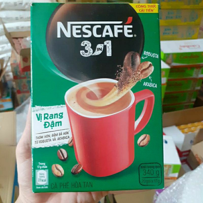 cà phê rang xay Nescafe 3in1 340g (20 gói x 17g )