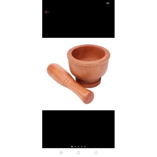 Bộ cối chày gỗ