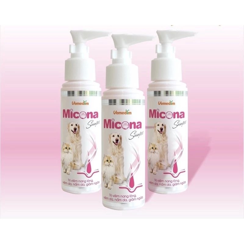Sữa tắm chó mèo nấm da Micona 200ml