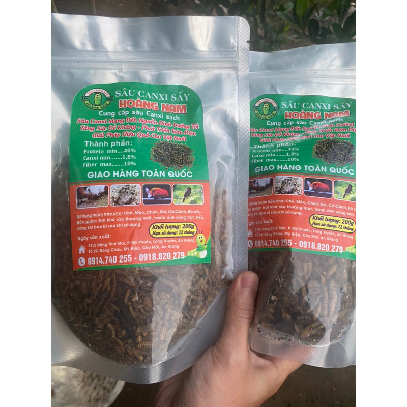 Sâu Canxi sấy khô 200g