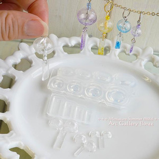 Chuông gió Nhật Bản khuôn silicone đổ resin casting móc khóa chuông gió Nhật Bản