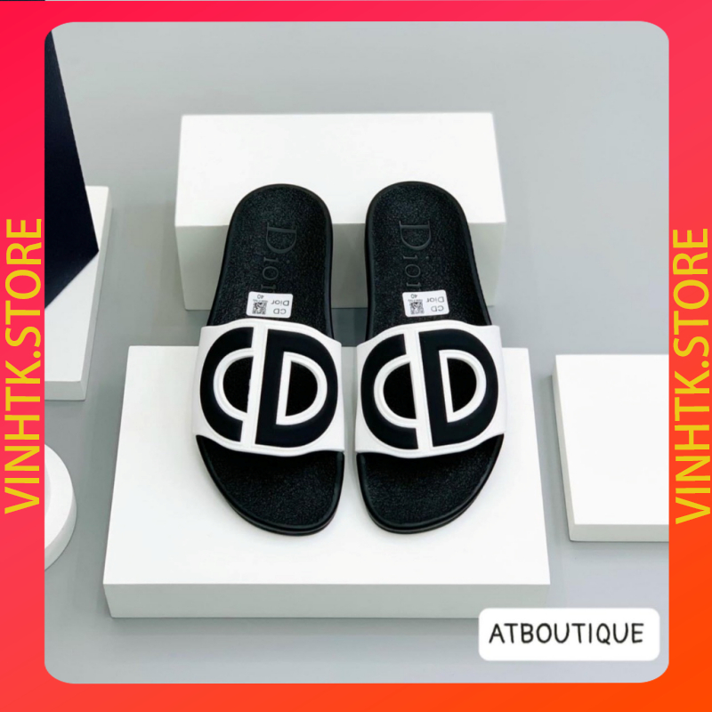 Dép nam nữ quai ngang CD full màu dép đế dày chống trơn trượt HOT TREND