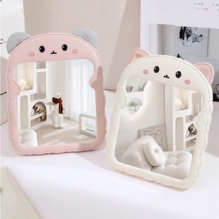 Gương gấu để bàn trang điểm, decor phong cách Hàn Quốc xinh xắn