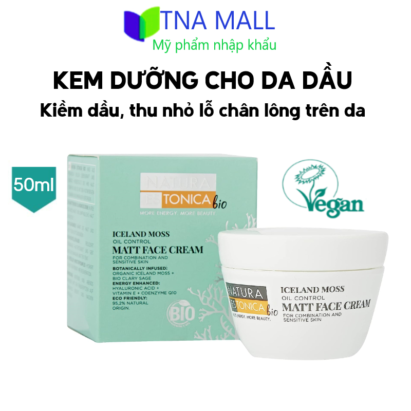 Kem Dưỡng Thuần Chay Cho Da Dầu Natura Estonica Iceland Moss 50ML