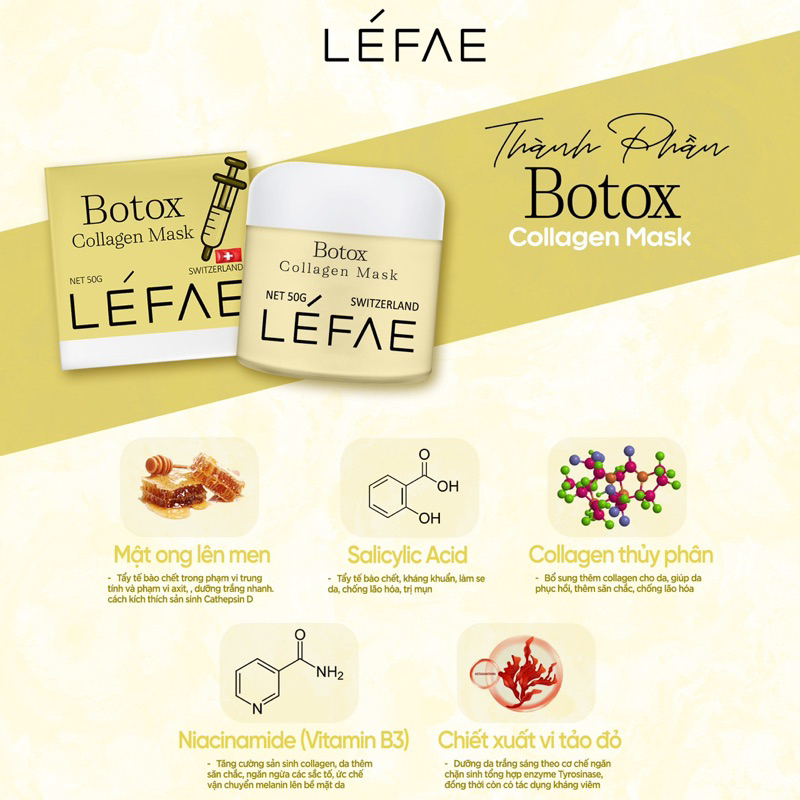 MASK BOTOX - LÉFAE THUỴ SĨ