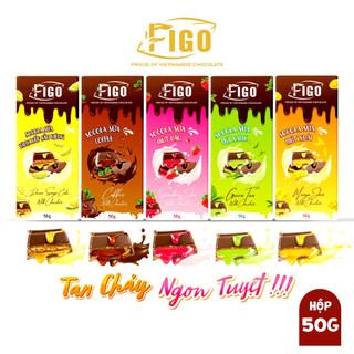 [MỨT DÂU TAN CHẢY] Socola sữa nhân mứt dâu 50g FIGO